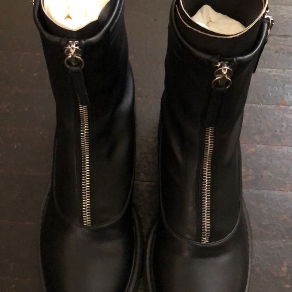 Giuseppe Zanotti Zip Up Combat Boots in Black Size 6.5 - Picture 7 of 13